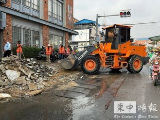 金邊市府按計畫整頓沙南哥市場街道秩序